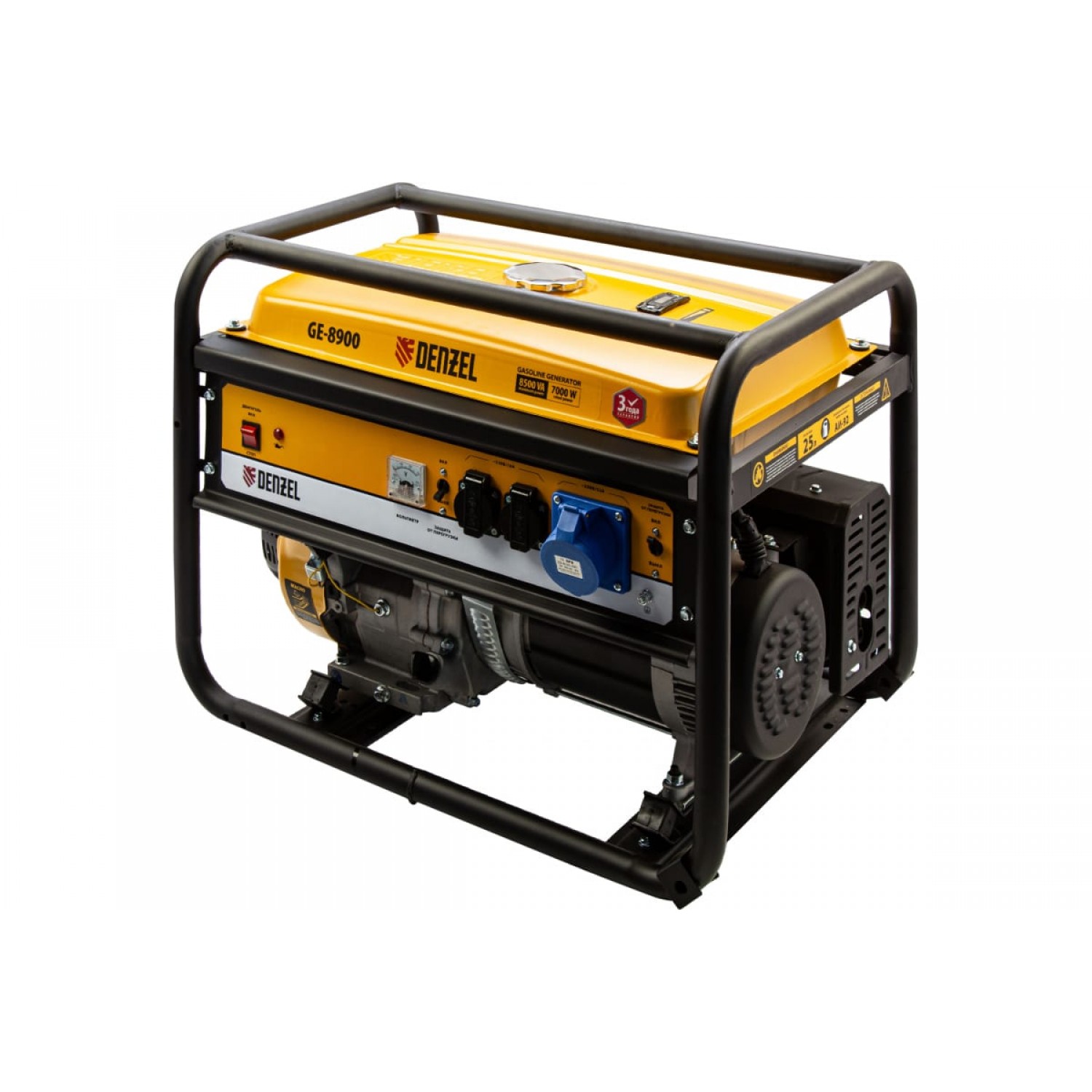 DENZEL GE 8900 8.5кВт 220в/50гц 25л ручной старт 9839828. Купить ...