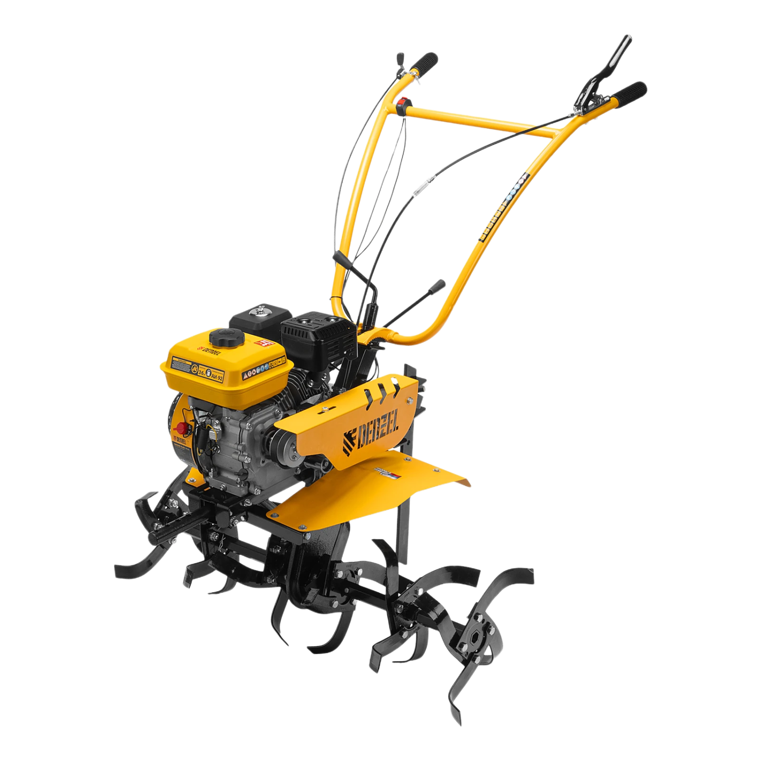 DENZEL DPT-370S, 7 л.с., ременное сцепление, фрез 3х4, ШОМ