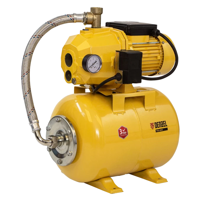 DENZEL PSD800C эжекторная 800Вт 2400л/ч ресивер 24л всасывание 20м 9790915. Купить Насосная станция на Официальном Сайте DENZEL в России.